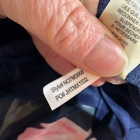 Eliza J Womens Floral Lined Chiffon Cold Shoulder‎ Shift Dress Black Pink Size 6 - Picture 12 of 14